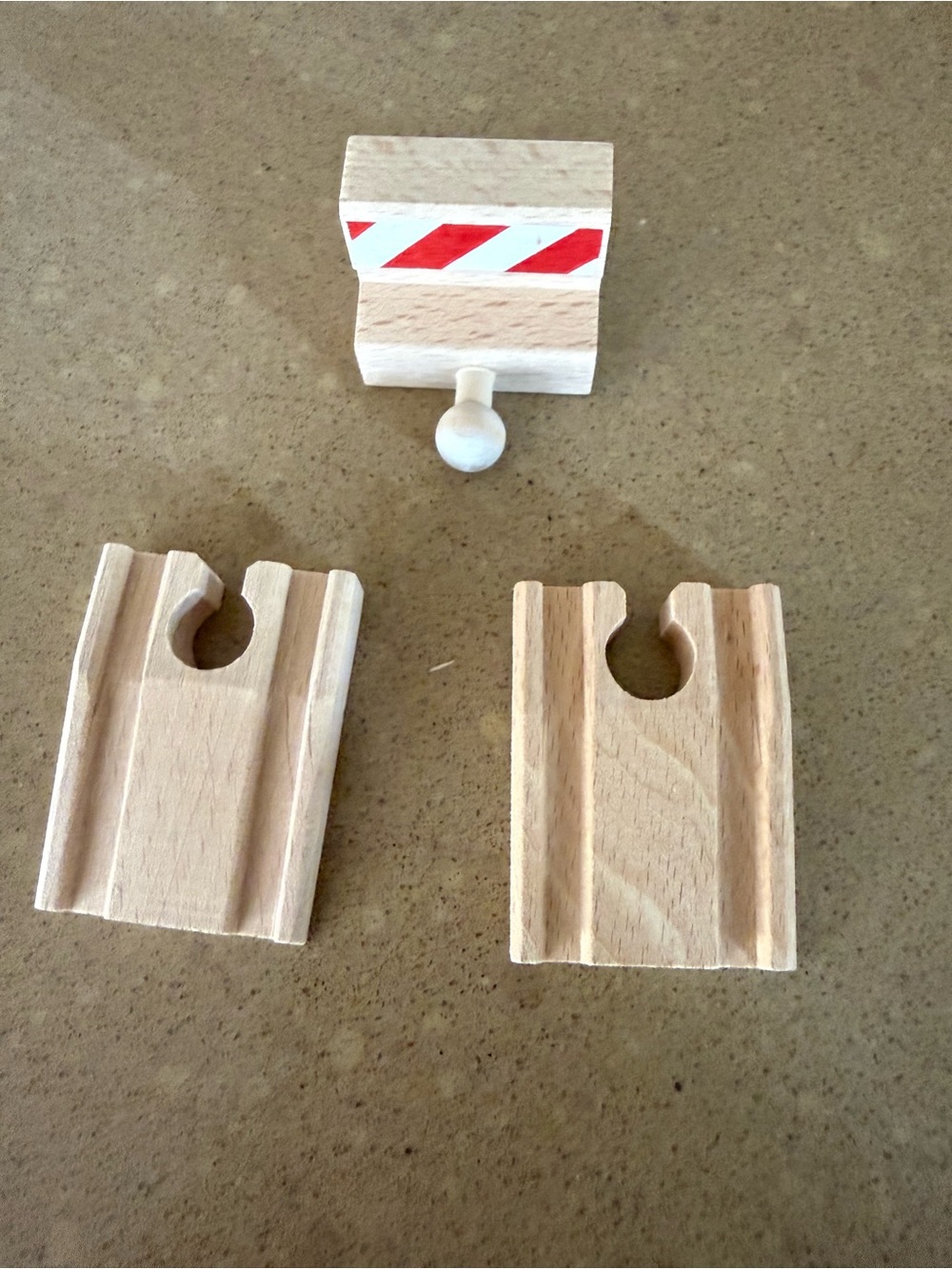Brio ramps and stop with Red-Striped Barrier